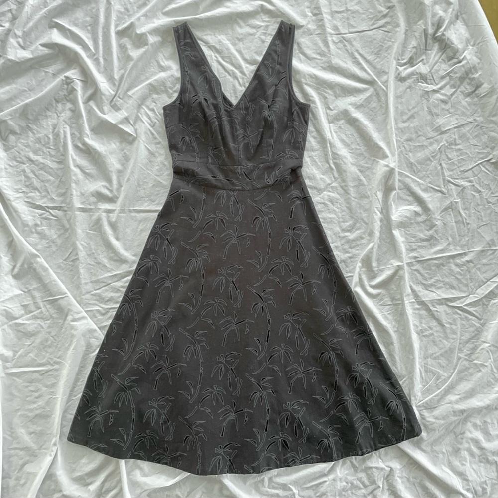 J Crew Black Sleeveless Cotton Eyelet Dress Size 0 Sundress Summer Casual Spring